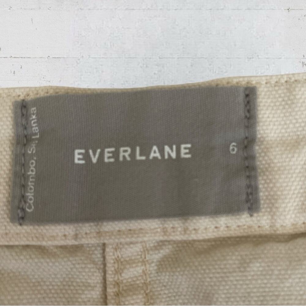 Everlane Canvas Stamp Mini Skirt Ecru Size 6 Minimalist Capsule Wardrobe - Picture 7 of 10